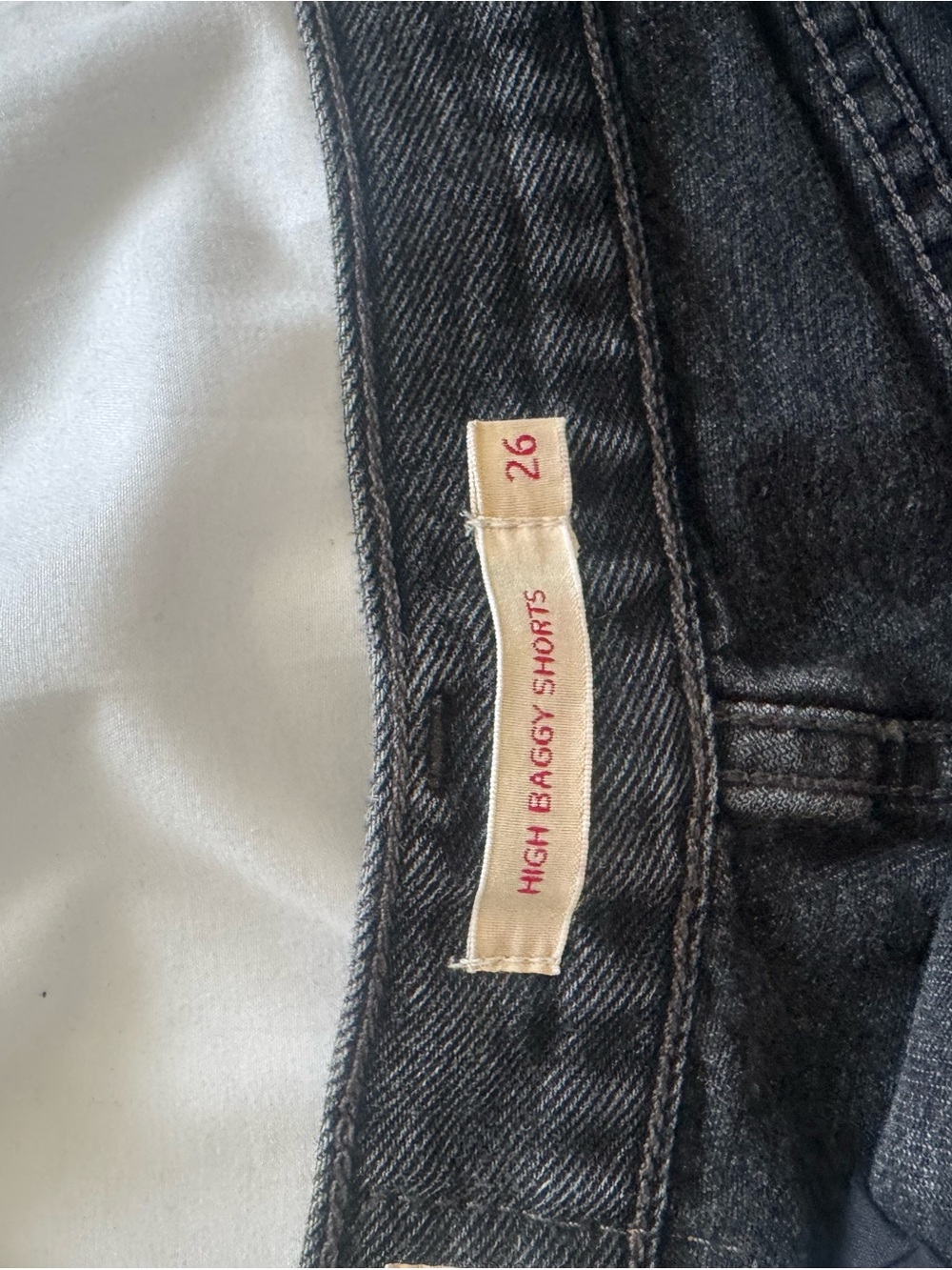 High Baggy Shorts - Black High-Rise Baggy Jeans
